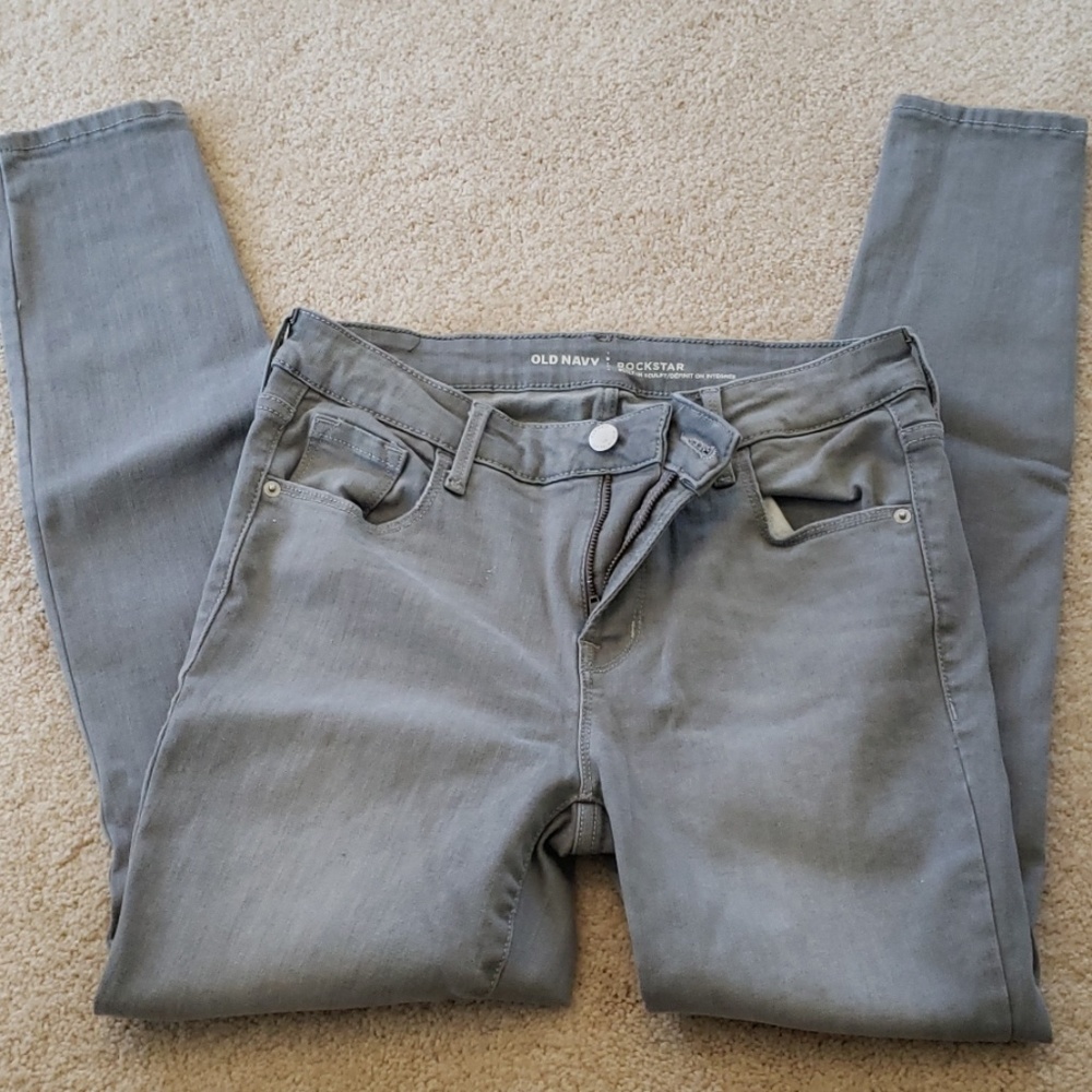 Old Navy gray skinny jeans